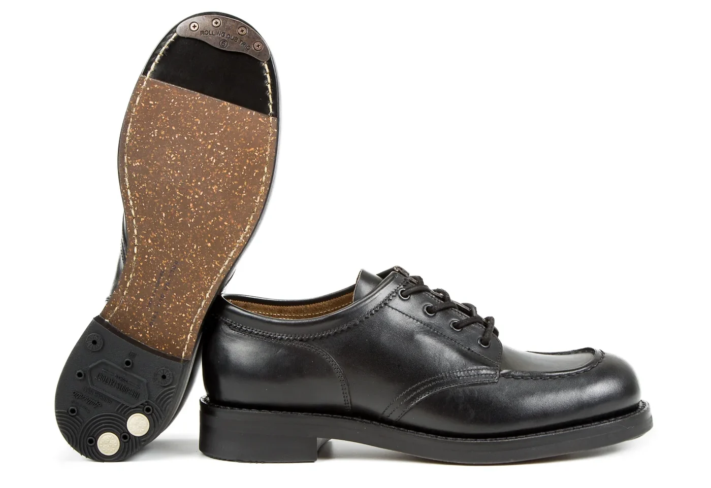Rolling Dub Trio - Coupen Low Moc - All Black Horsehide