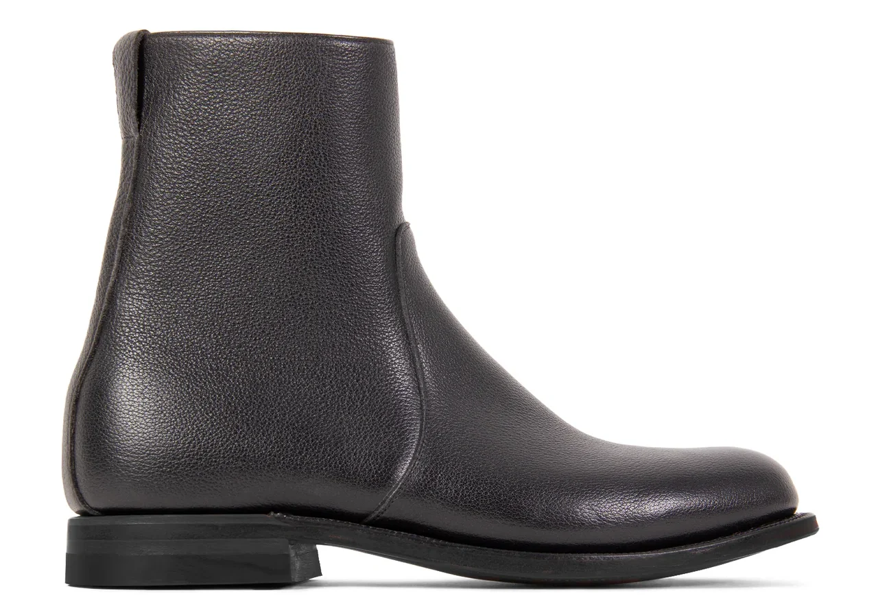 Viberg - Side Zip - Black Tanganiyka