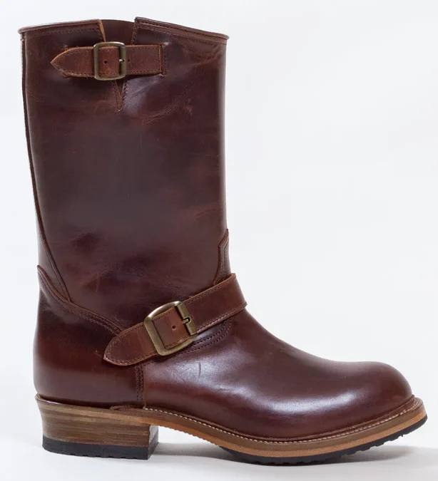 Bright Shoemakers Engineer Boot in Chestnut Brown