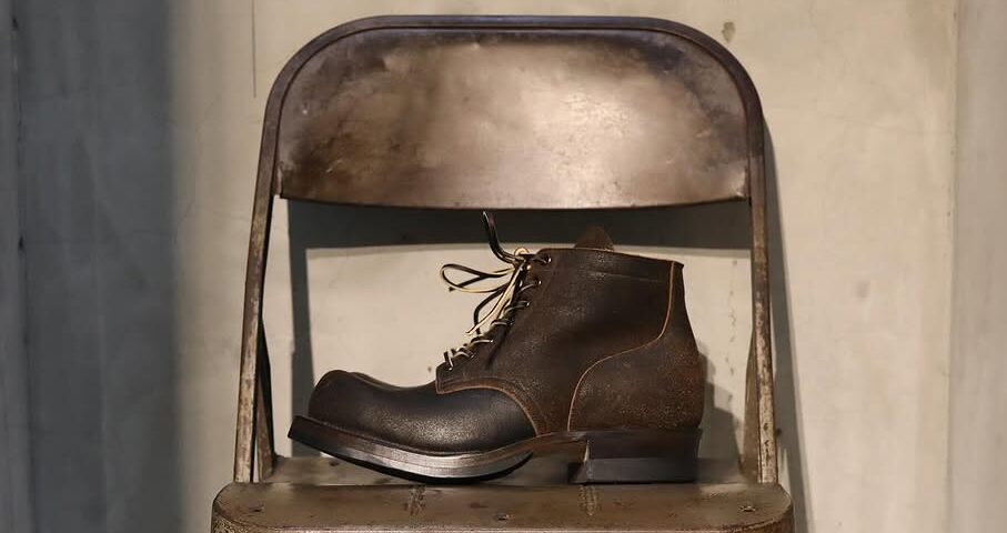 Classic Works x Viberg Service Boot 310 in Washed Brown Waxed Flesh