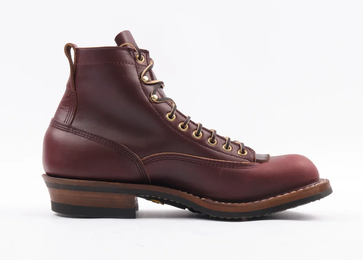 Freenote Cloth x White's Boots Cutter in Burgundy Double Shot