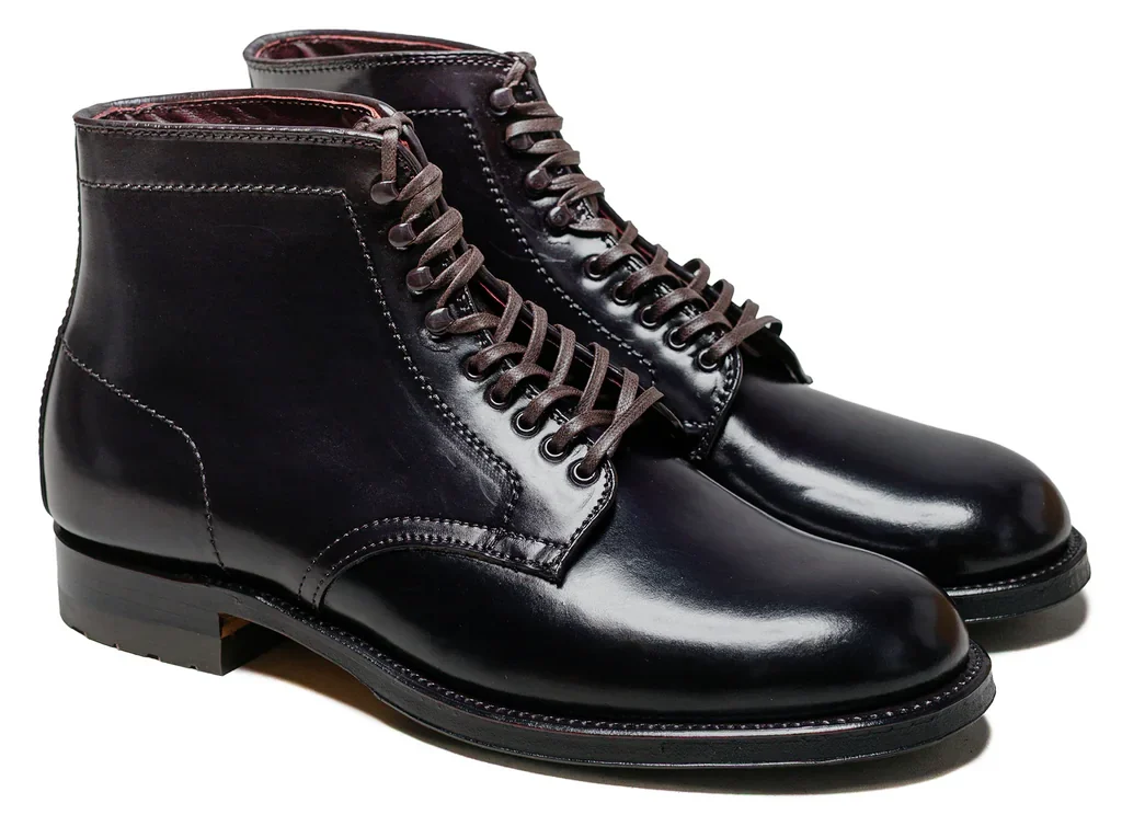 Lost & Found x Alden Plain Toe Boot in Color 8 Shell Cordovan