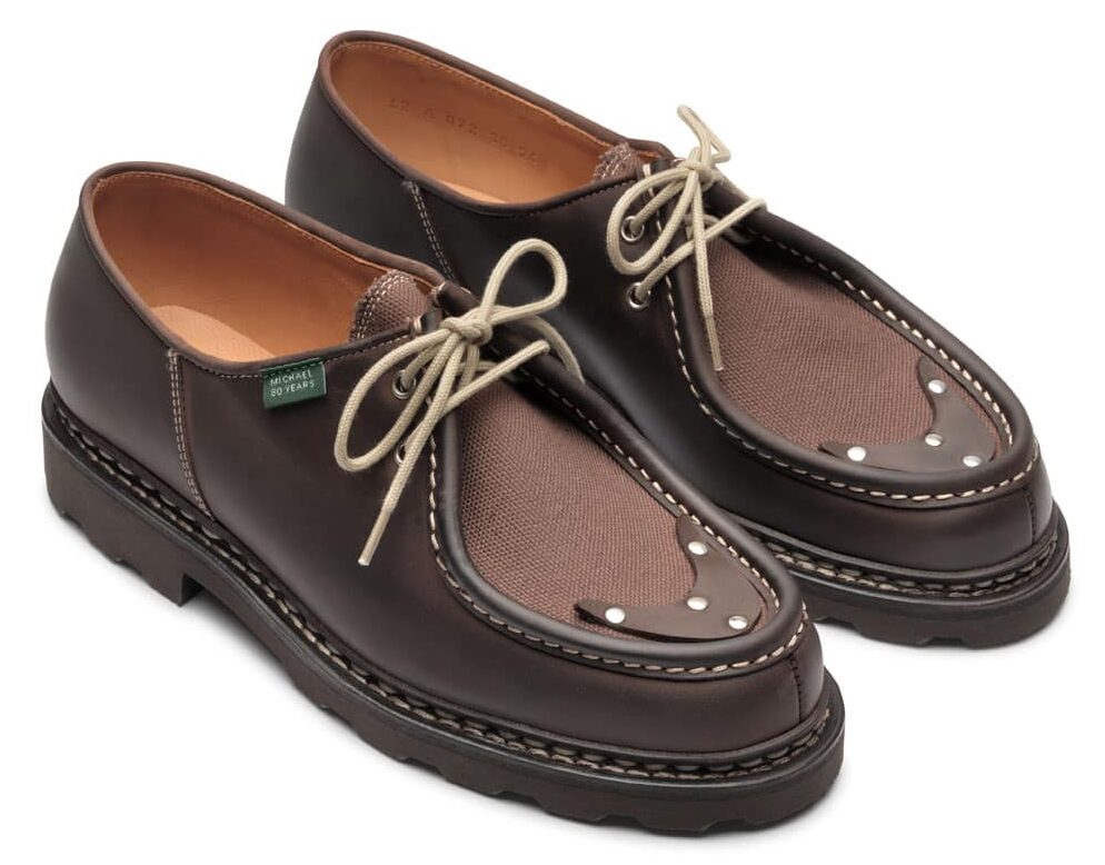 Paraboot Michel 1950 in Canvas and Nubuck Gringo