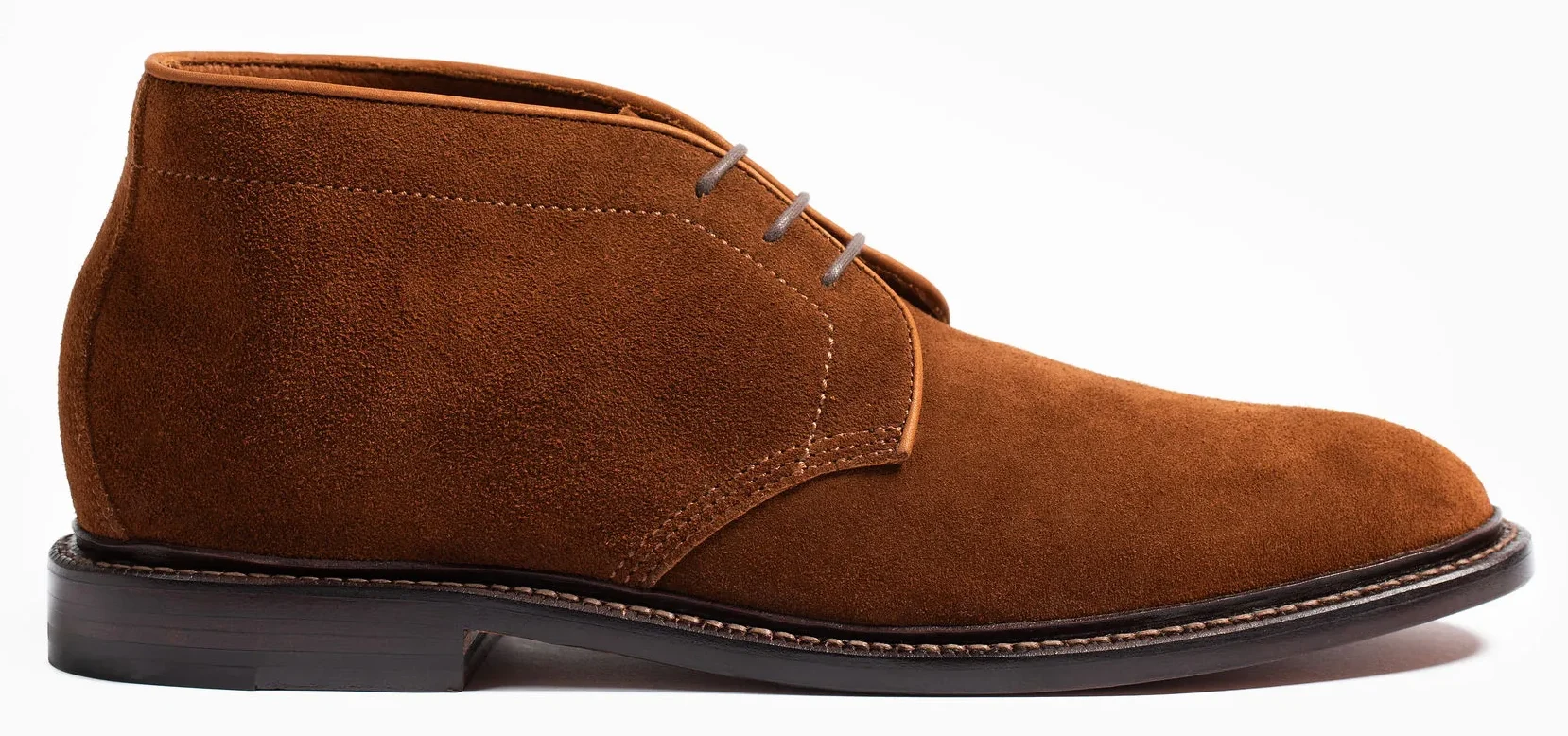 Grant Stone Unlined Chukka in Bourbon Suede